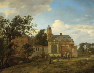 Palace with figures